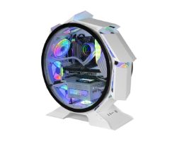 Caja Circular Mars Gaming mATX Mini-ITX Blanca (MCORBW)