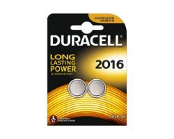 Pack 2 Pilas de Botón Duracell Litio 3V (DL2016B2)