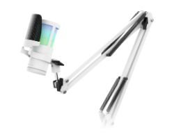 Micrófono Profesional Mars Gaming 3.5mm Blanco(MMICSCW)