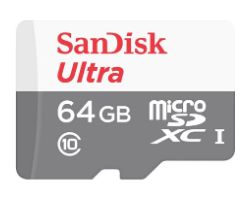 Sandisk Micro SDXC 64Gb + Adap SD (SDSQUNR-064G-GN3MA)