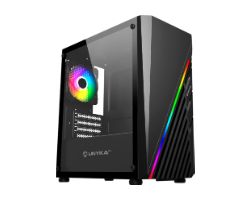 Caja UNYKA Mini Glayze ARGB mATX Negra (UK113021)