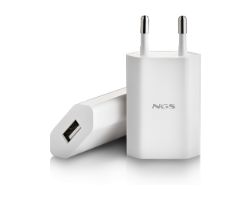Cargador de Pared NGS 5W 1xUSB 2.0 Blanco (BUCKETACE)