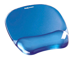Reposamuñecas Fellowes Gel Crystal Azul (9114120)