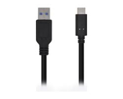 Cable AISENS USB-A/M a USB-C/M 0.5m Negro (A107-0449)