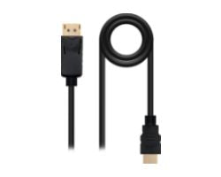Nanocable DP/M a HDMI/M 0.5m Negro (10.15.4300)