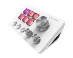 Control Deck Mars Gaming 6 Teclas LCD Blanco (MSDTWOW)