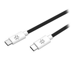 Cable CELLY USB-C a USB-C PD 60W Negro (USBCUSBCCOTTGN)