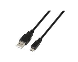 Nanocable USB-A/M a Micro USB-B/M 3m Negro (10.01.0503)