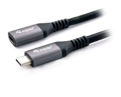 Cable EQUIP USB-C/M a USB-C/H 1m Negro (EQ128371)