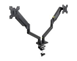Soporte Mesa TooQ 13"-34" 2 Brazos Negro (DB1434TNR-B)