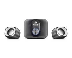 Mini Altavoces NGS 2.1 20W USB 3.5mm Negros (COMET2.1)