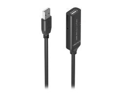Cable AISENS USB/M a USB /H 5m Negro (A101-0914)