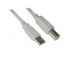 Nanocable USB-A/M a USB-B/M 1m Beige (10.01.0102)