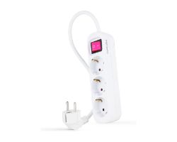 Regleta Nanocable 3xSchuko Interruptor (10.38.0003)