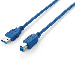 Cable EQUIP USB-A/M a USB-B/M 3m Azul (EQ128293)