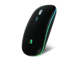 Ratón SUBBLIM Óptico BT 1600dpi Negro (SUBMO-LDFLAT1)