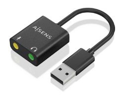 Tarjeta de Sonido AISENS USB/M-2x3.5mm/H (A106-0769)
