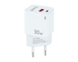 Cargador de Pared TooQ 30W USB-A/C (TQWC-GANQCPD30WT)