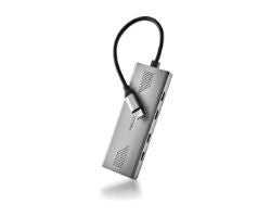 Hub NGS USB-C 3.0 a 4xUSB-C Aluminio/Plata (WONDER4C)