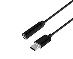 Cable AISENS USB-C/M a 3.5mm/H 15cm Negro (A109-0385)