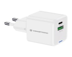 Cargador Pared CONCEPTRONIC USB-A/C GaN 20W (ALTHEA15W)