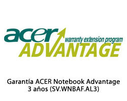Garantía Acer Notebook Daños Acc. 3 años (SV.WNBAF.AL3)