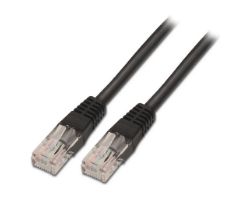 Cable AISENS RJ45 Cat.6 UTP AWG24 1m Negro (A135-0258)