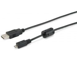 Cable EQUIP USB-A/M a mUSB-B/M 1m Negro (EQ128596)