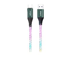 Cable NUBBEH LED USB-A a USB-C 3A 1m (NBTCABLACLED)
