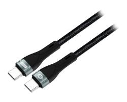 Cable CONCEPTRONIC USB-C M/M 100W 1.2m Negro(ETTA01B12)