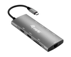 Adaptador EQUIP Usb-C 9en1 Usb HDMI RJ45 (EQ133490)