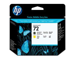 Cabezal de Impresión HP 72 Negro Mate/Amarillo (C9384A)