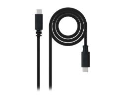 Nanocable USB-C/M a USB-C/M 1.5m Negro(10.01.2301-L150)