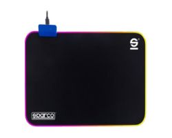Alfombrilla Gaming SPARCO RGB 300x250mm (SPMOUSEPAD)