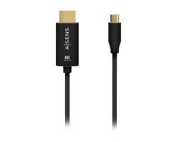 Cable AISENS USB-C/M a HDMI/M 8K 1m Negro (A109-0711)
