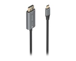 Conversor AISENS USB-C/M a DP/M 1.8m Negro (A109-0880)