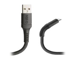 Cable SBS USB a mUSB Flexible 1m (TECABLEMICROUNB1K)