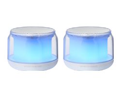 Altavoces Mars Gaming 15W RGB 3.5mm BT Blanco (MSAURAW)