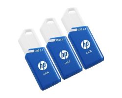 Pendrive HP X755W 64Gb Pack 3 Azul (P-HPFD755W64X3-GE)