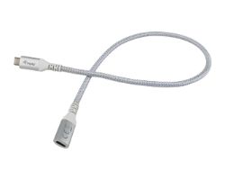 Cable EQUIP USB-C/M a USB-C/H 1m Blanco (EQ128376)