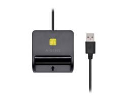 LECTOR DE TARJETAS DNI AISENS DNI + SIM/MICROSD USB BLACK