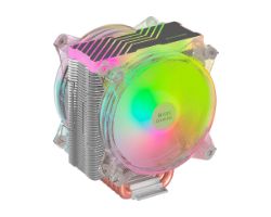 Ventilador Mars Gaming 2x120mm 220W ARGB Plata (MCPU66)
