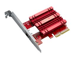 Adaptador ASUS PCIe 1xRJ45 Gris/Rojo (XG-C100C V2)