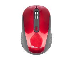 Ratón NGS Óptico Wireless RF 1600dpi Rojo (HAZE RED)