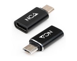 Adaptador Nanocable mUSB/M a USB-C/H Negro (10.02.0014)