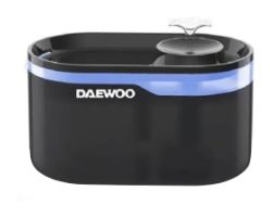 Fuente de Agua DAEWOO Mascotas 2.6L Negra (D-WF006)