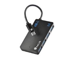 Hub NGS USB-C a 4xUSB-A 3.0 Negro (WONDERIHUB4)