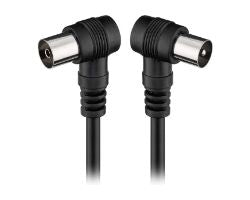 Cable Engel Axil Antena Acodado M/H 2.5m negro MP0704C
