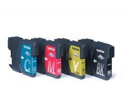 Tinta BROTHER Pack Negro/Tricolor (LC1100VALBP)