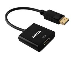 Adaptador NILOX DP/M a HDMI/H Negro (NXADAPDPMHDMIF)